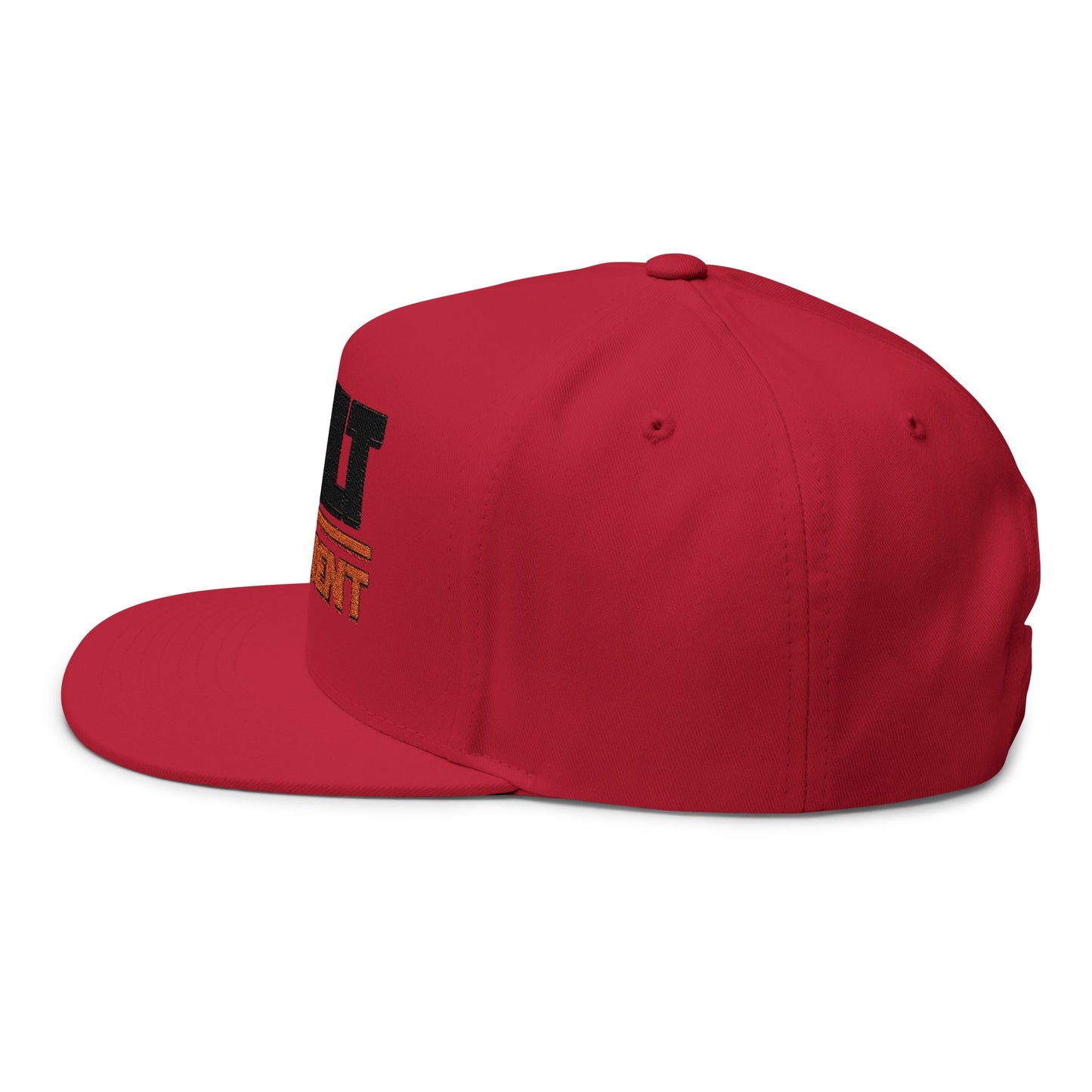 Built Different Embroidered Flat Bill Cap — Bold Snapback Hat