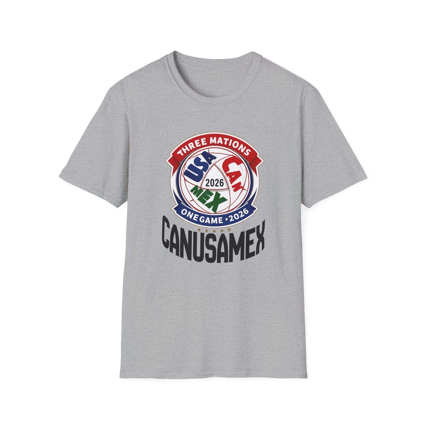 Three Nations One Game CANUSAMEX 2026 Soccer T-Shirt | Game Day Apparel