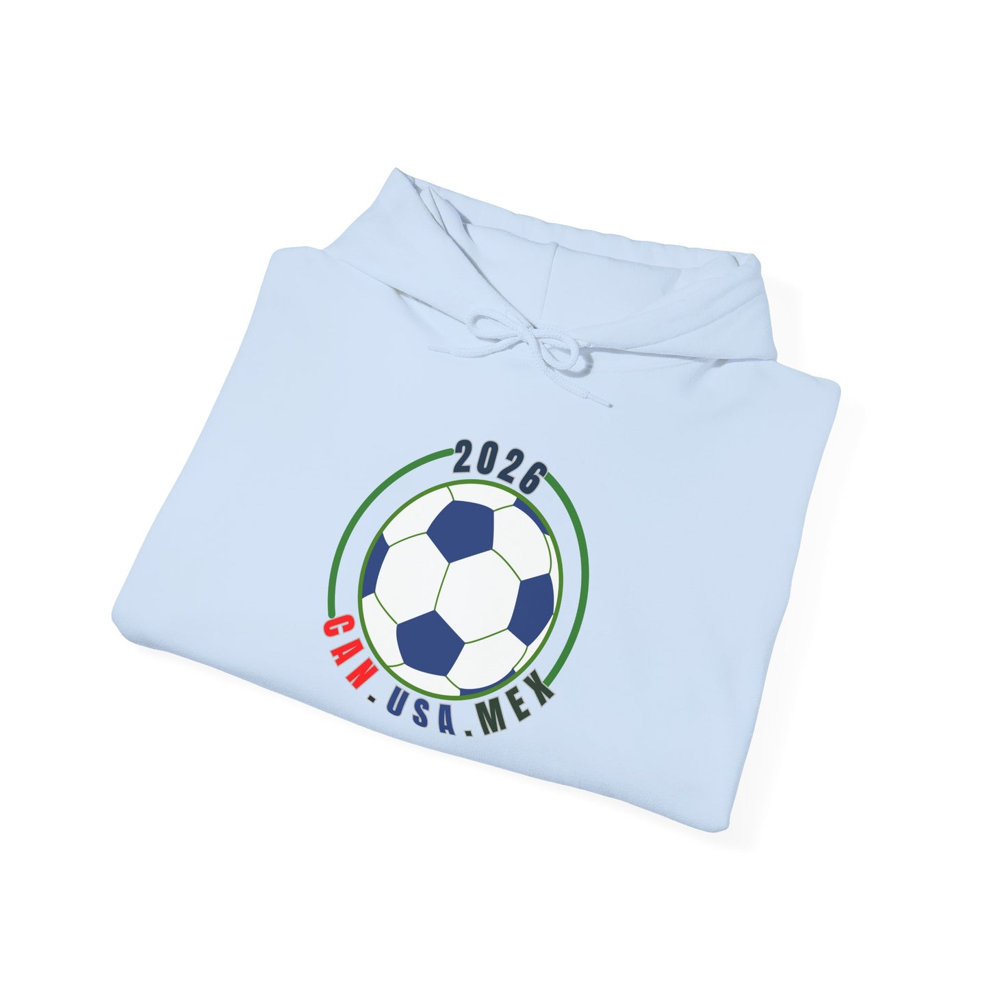 2026 Soccer Ball CAN USA MEX Logo Hoodie | Political fan Hoodie