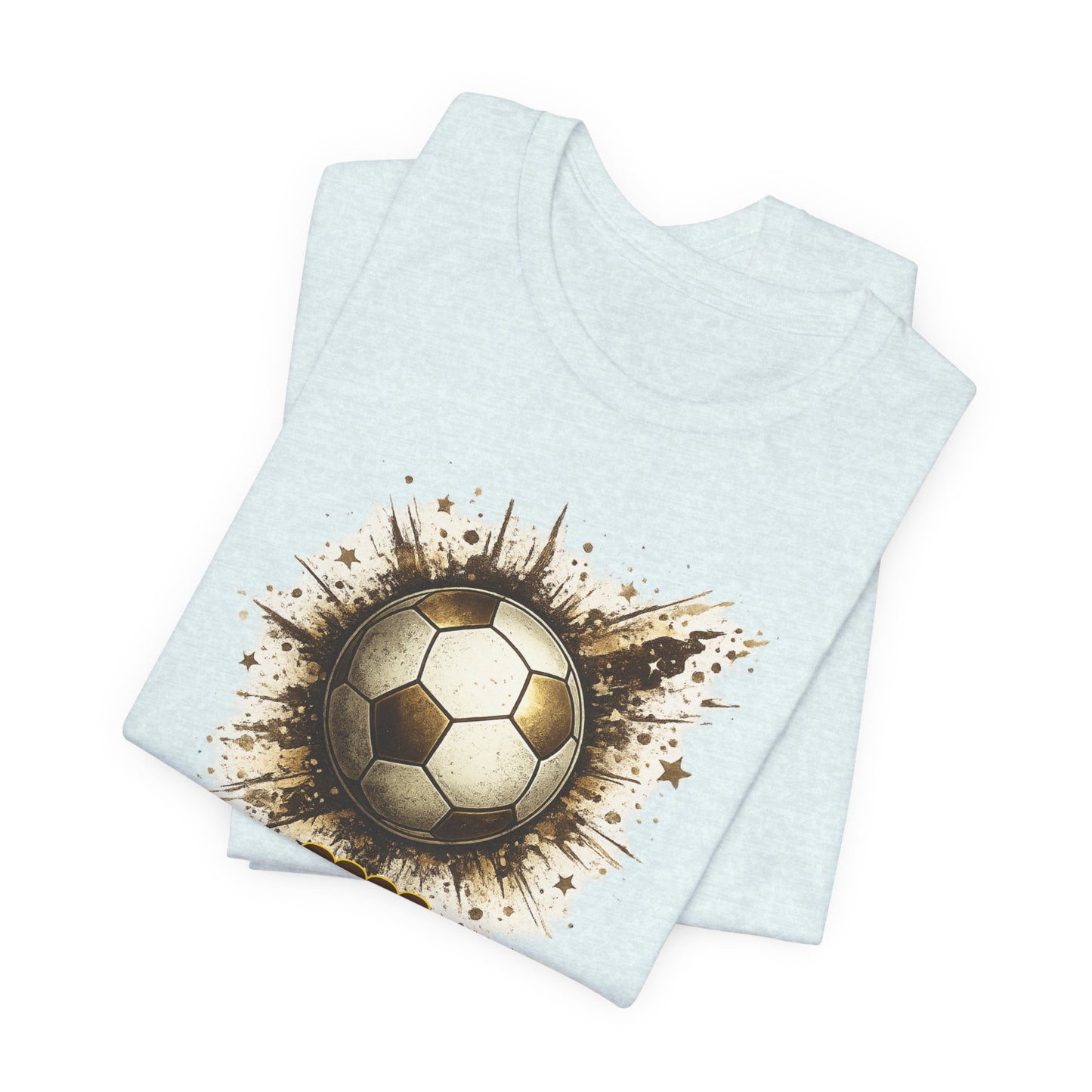 2026 Soccer Graphic Tee — Grunge Football Design
