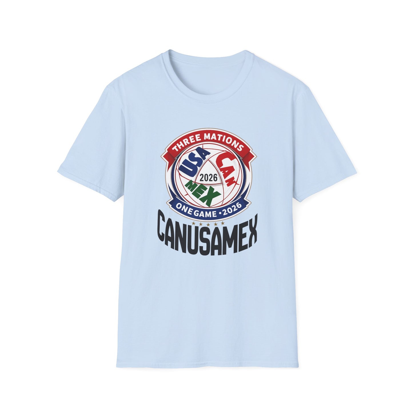 Three Nations One Game CANUSAMEX 2026 Soccer T-Shirt | Game Day Apparel