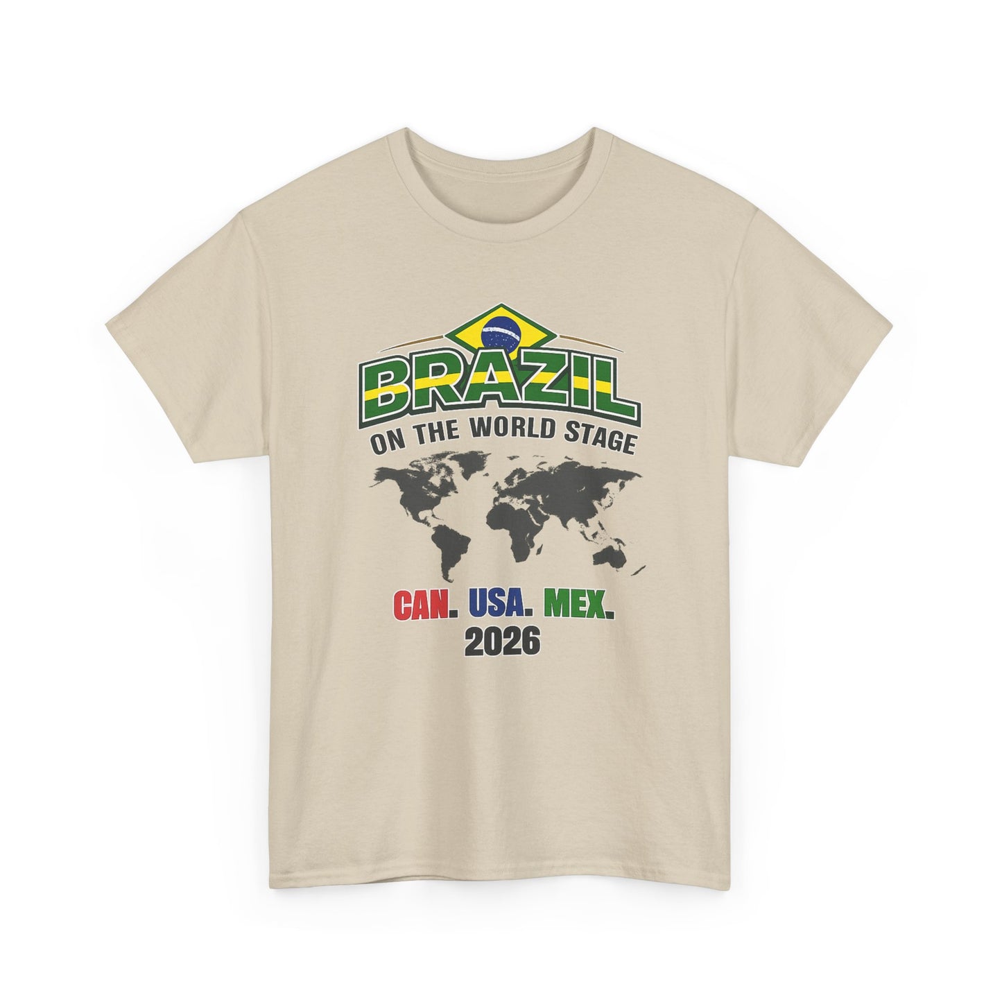 Brazil Soccer 2026 World Stage Tee | Canada Mexico USA Soccer
