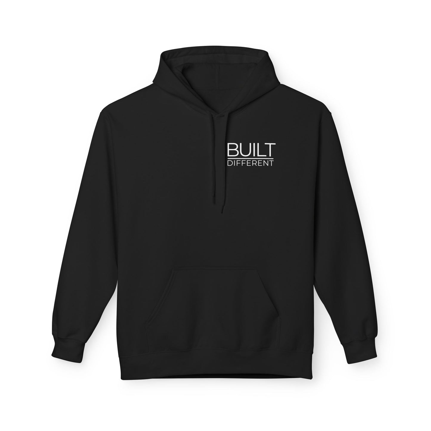 Built Different Hoodie – Discipline Over Everything Gym Hoodie, Motivational Fitness Pullover