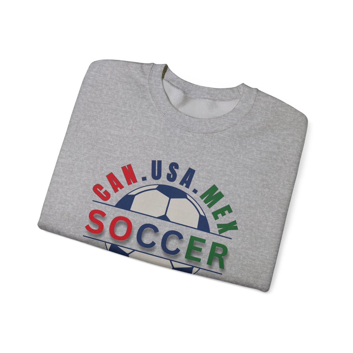 CAN. USA. MEX. Soccer 2026, The World Plays Here Crewneck Sweatshirt