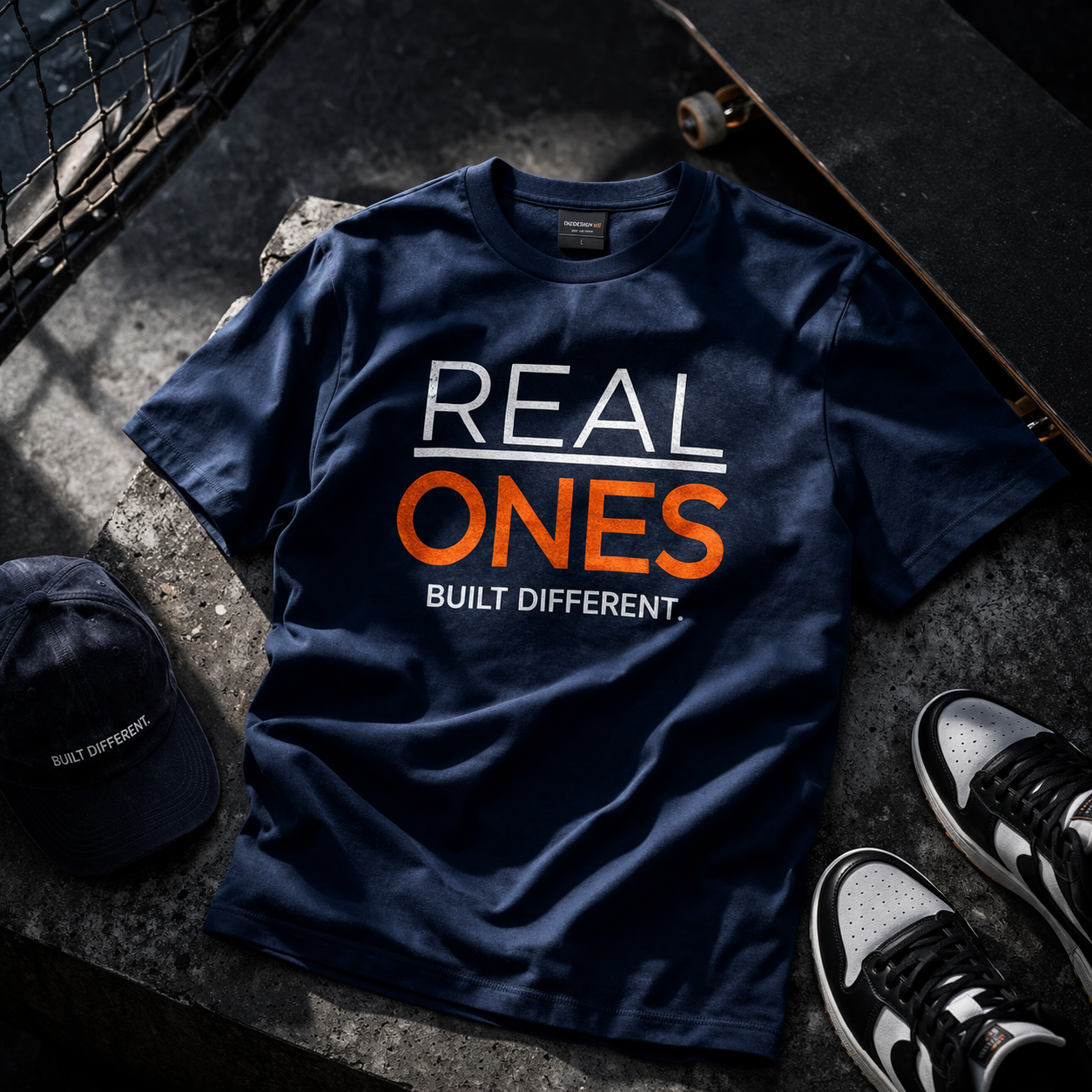 Real Ones Built Different T-Shirt — Motivational Graphic Tee for Confident Winners