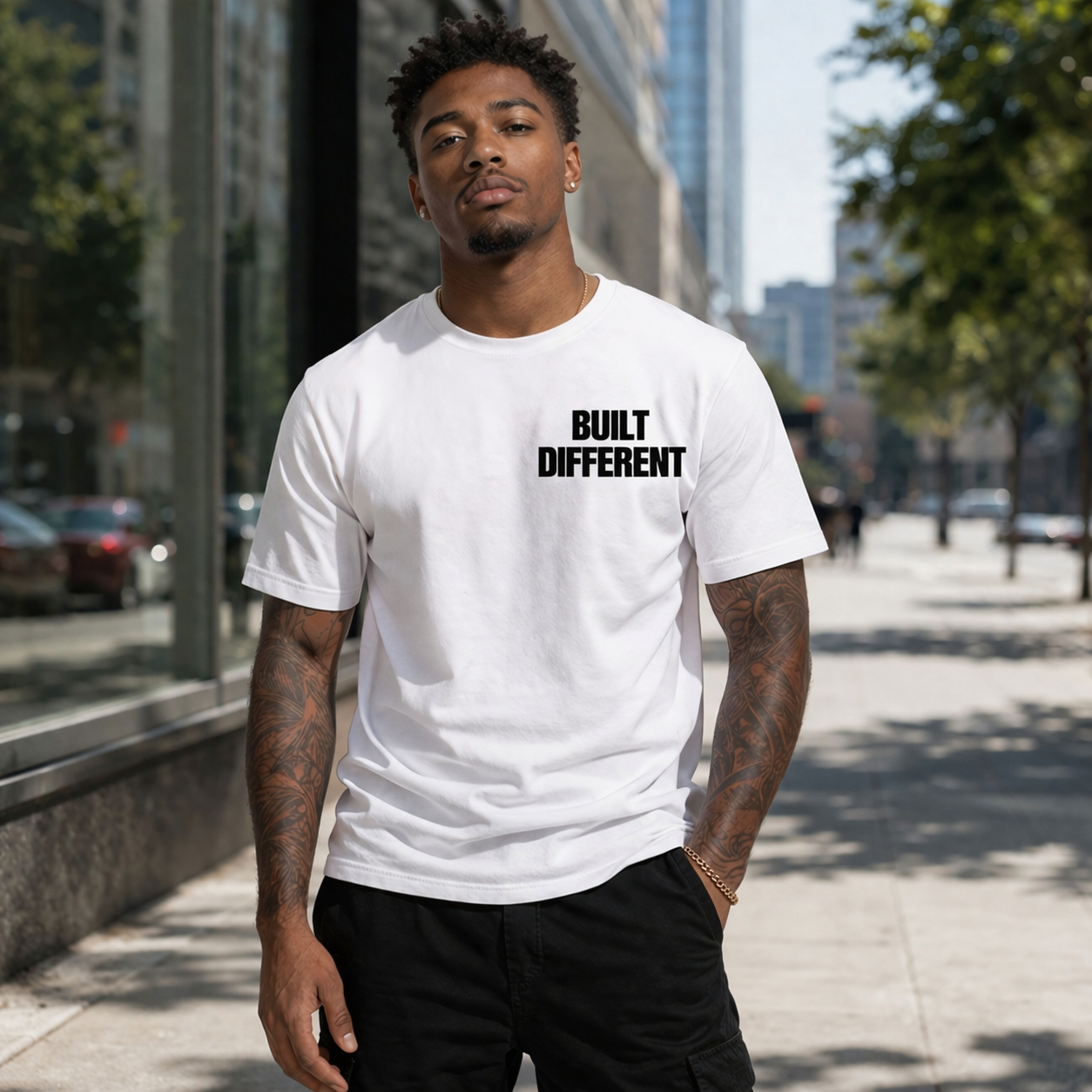 Built Different "No Days Off" Fitness Tee — Motivational Gym T-Shirt