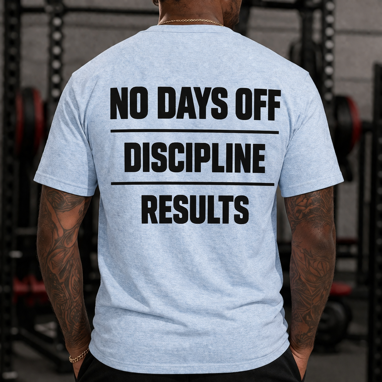 Built Different "No Days Off" Fitness Tee — Motivational Gym T-Shirt