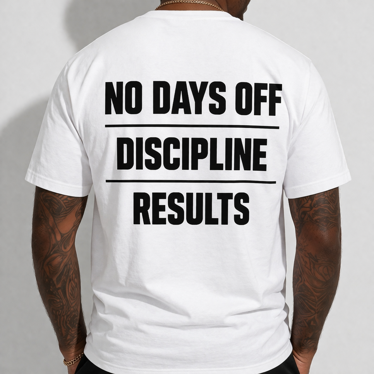 Built Different "No Days Off" Fitness Tee — Motivational Gym T-Shirt