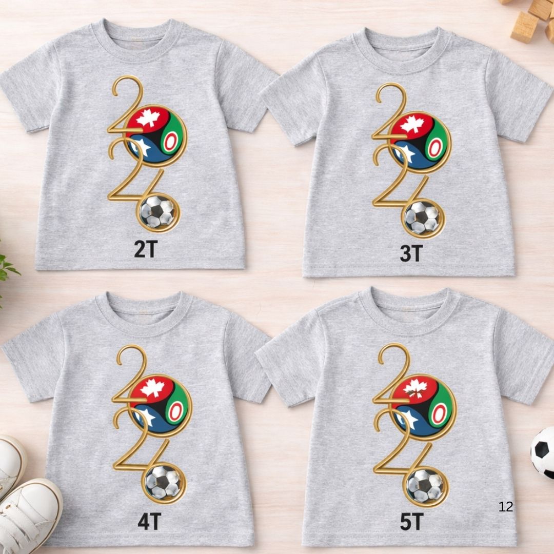 2026 Soccer Toddler Tee - Baby Football Shirt | Soft Kids Sports Apparel