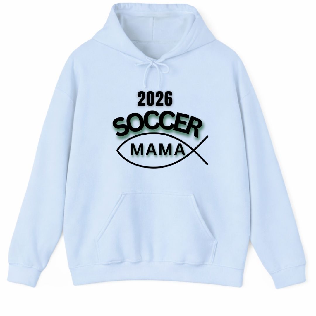 2026 Soccer Mama Hoodie – Mom Soccer Supporter Sweatshirt