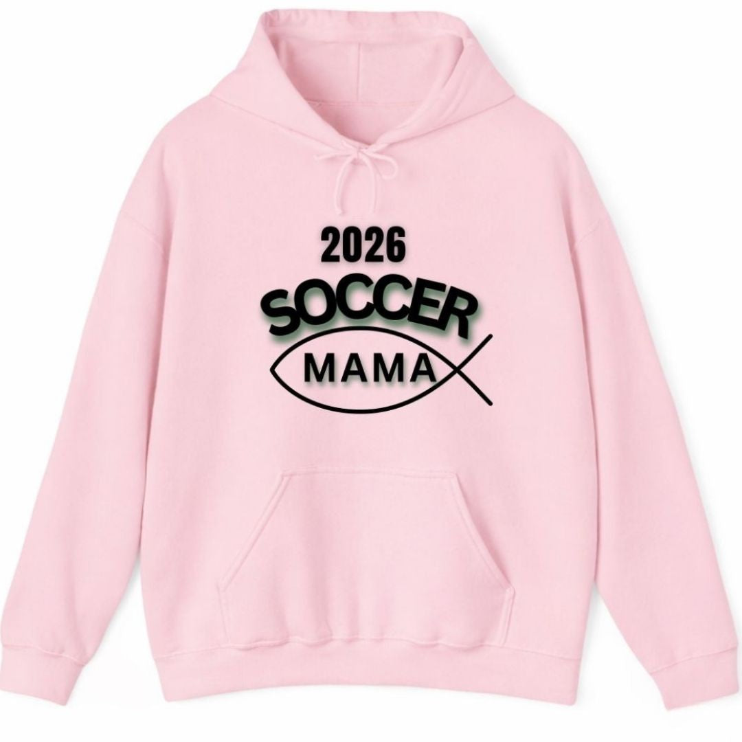 2026 Soccer Mama Hoodie – Mom Soccer Supporter Sweatshirt